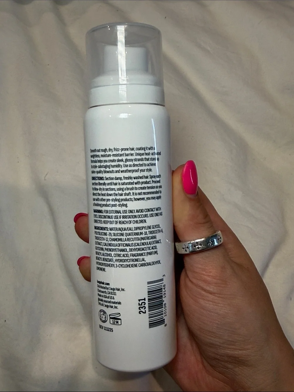 L’ange Glass Hair Anti-Frizz Thermal Blowout Extender